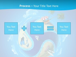 Blue Leisure Rest PowerPoint Template