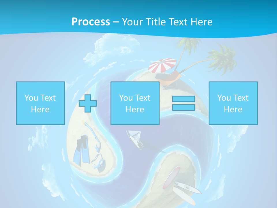 Blue Leisure Rest PowerPoint Template