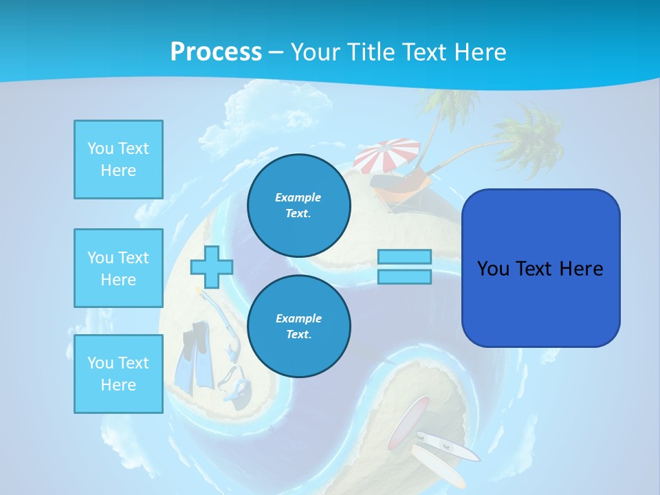 Blue Leisure Rest PowerPoint Template