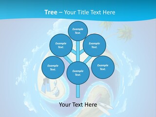 Blue Leisure Rest PowerPoint Template