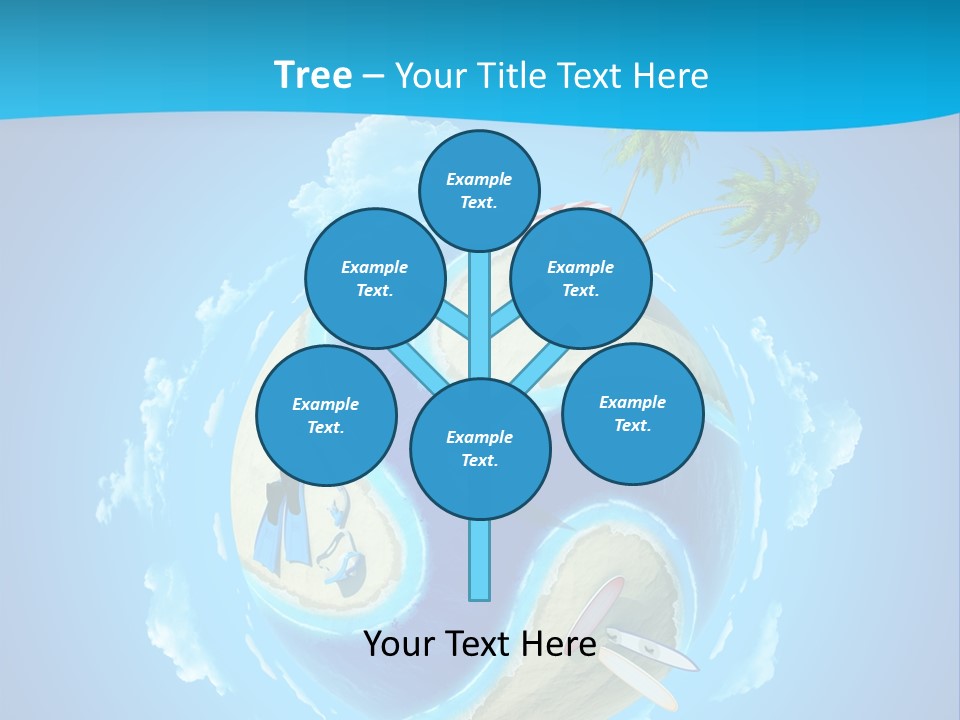 Blue Leisure Rest PowerPoint Template