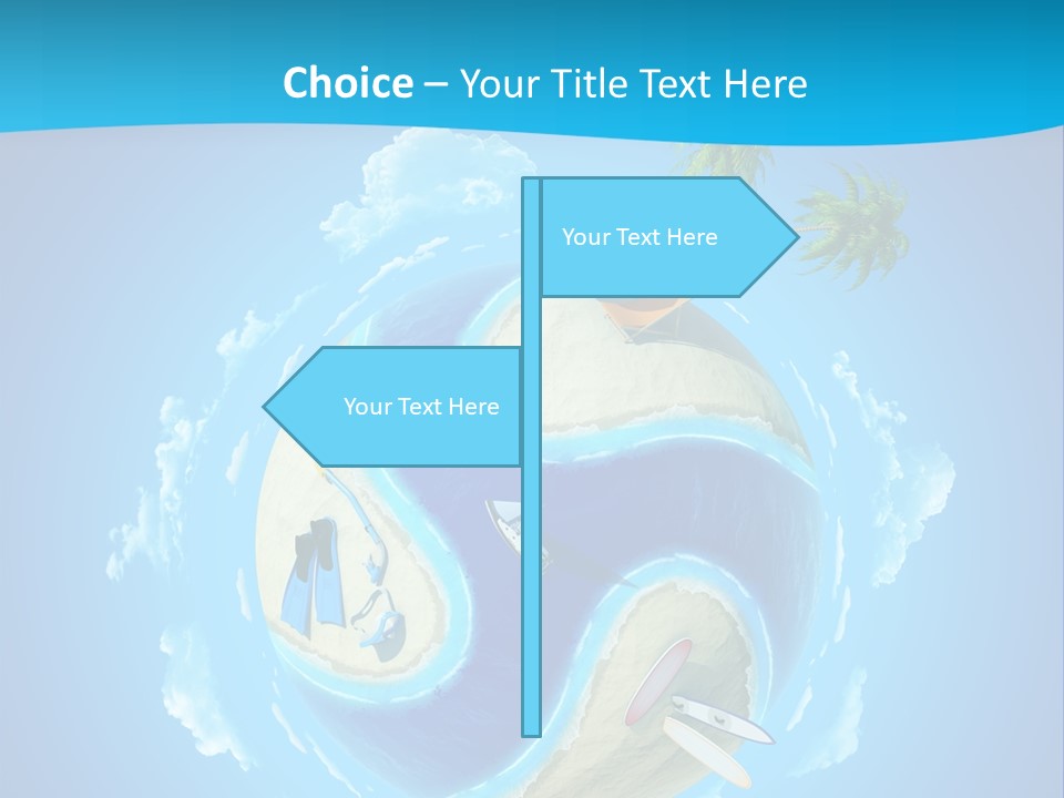 Blue Leisure Rest PowerPoint Template