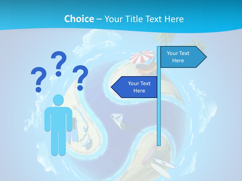 Blue Leisure Rest PowerPoint Template