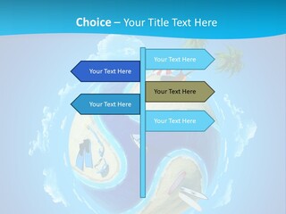 Blue Leisure Rest PowerPoint Template