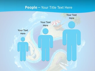 Blue Leisure Rest PowerPoint Template