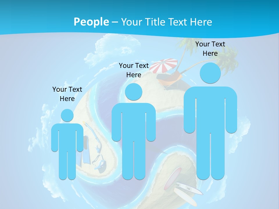 Blue Leisure Rest PowerPoint Template