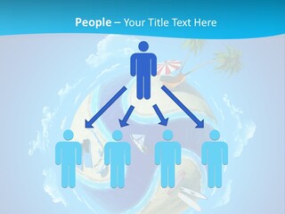 Blue Leisure Rest PowerPoint Template