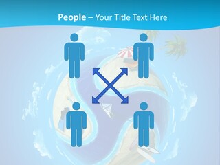 Blue Leisure Rest PowerPoint Template