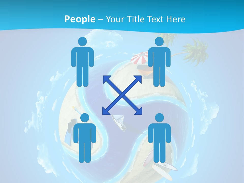Blue Leisure Rest PowerPoint Template