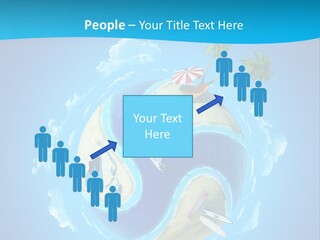 Blue Leisure Rest PowerPoint Template