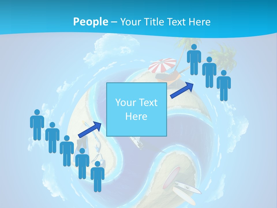 Blue Leisure Rest PowerPoint Template