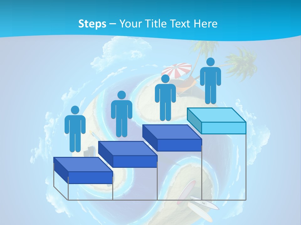 Blue Leisure Rest PowerPoint Template