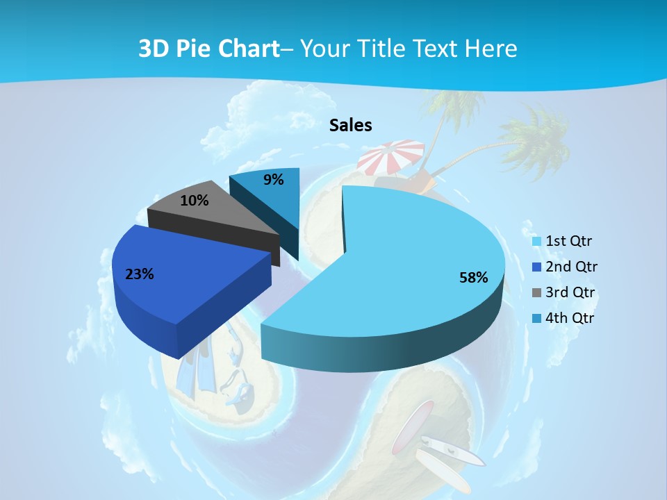 Blue Leisure Rest PowerPoint Template