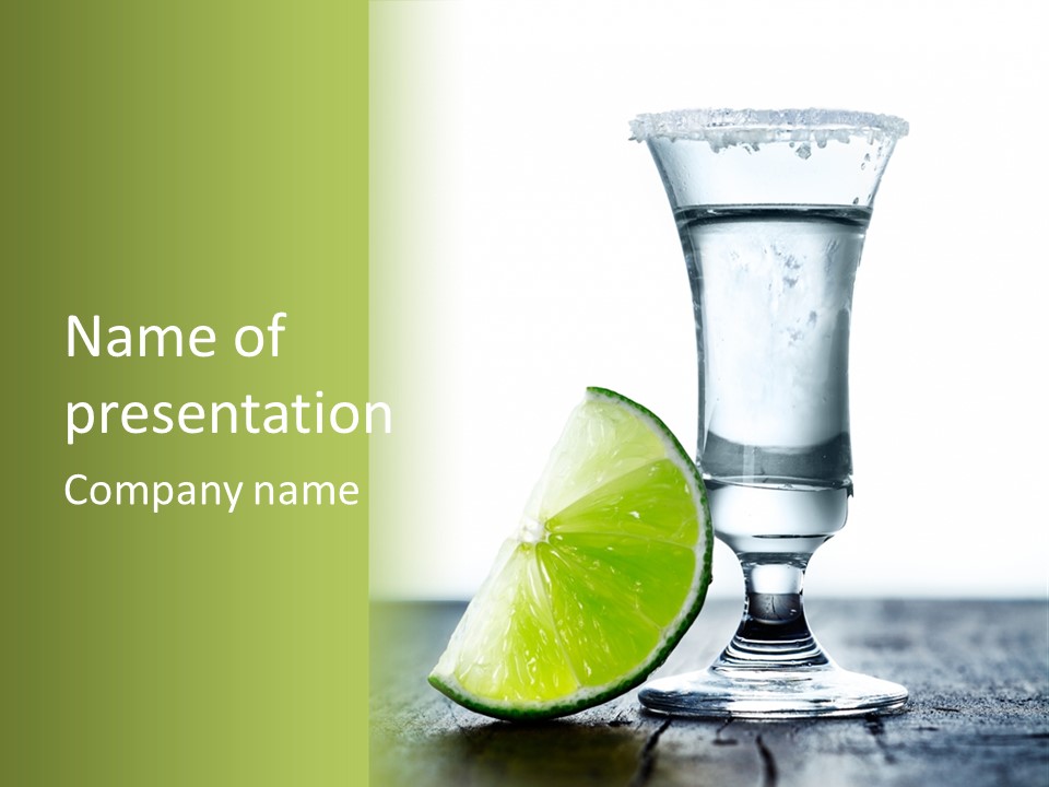 Tequila Cool Food PowerPoint Template