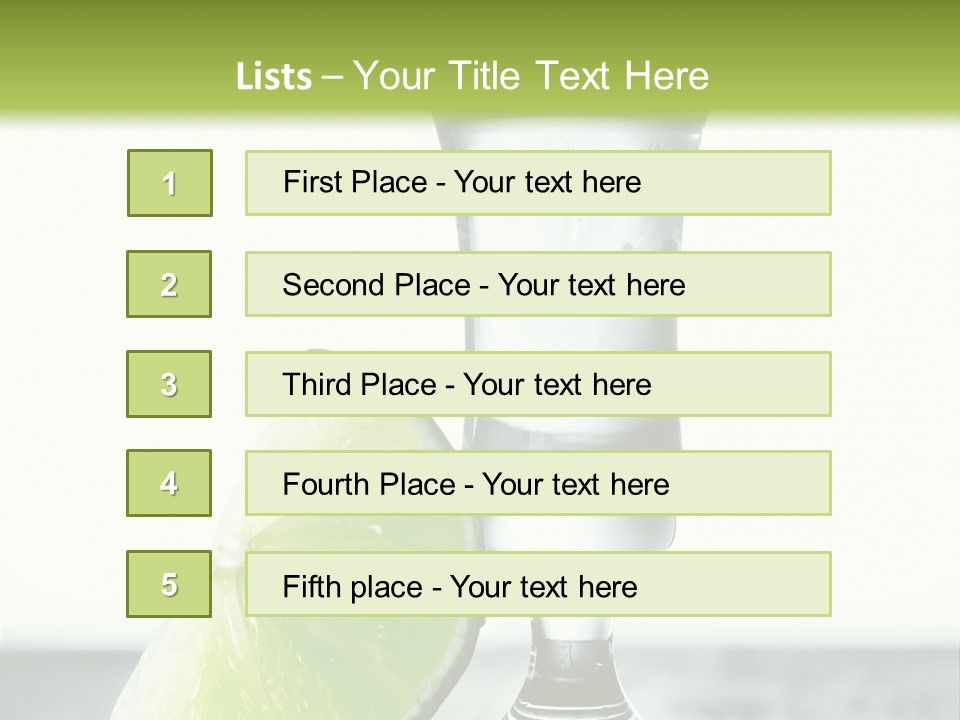 Tequila Cool Food PowerPoint Template