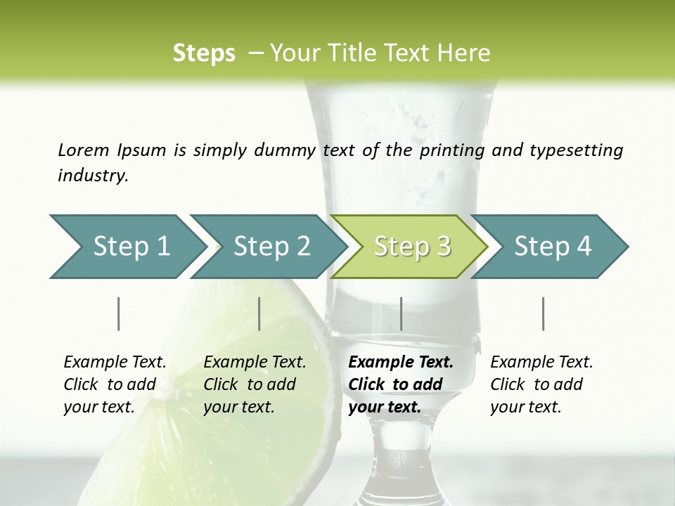 Tequila Cool Food PowerPoint Template