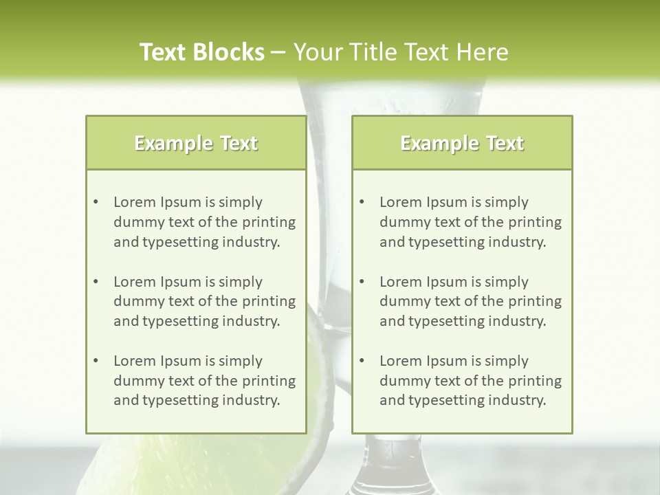 Tequila Cool Food PowerPoint Template