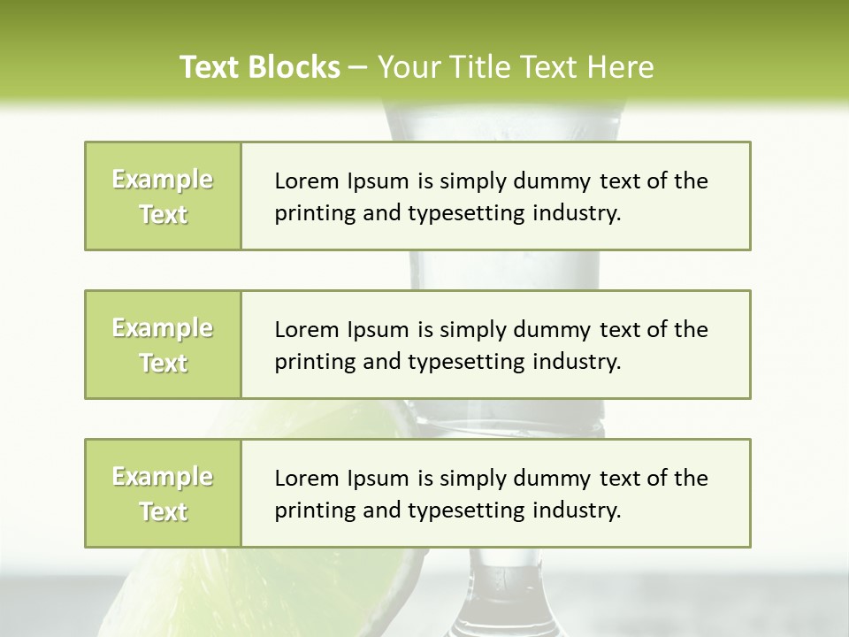 Tequila Cool Food PowerPoint Template