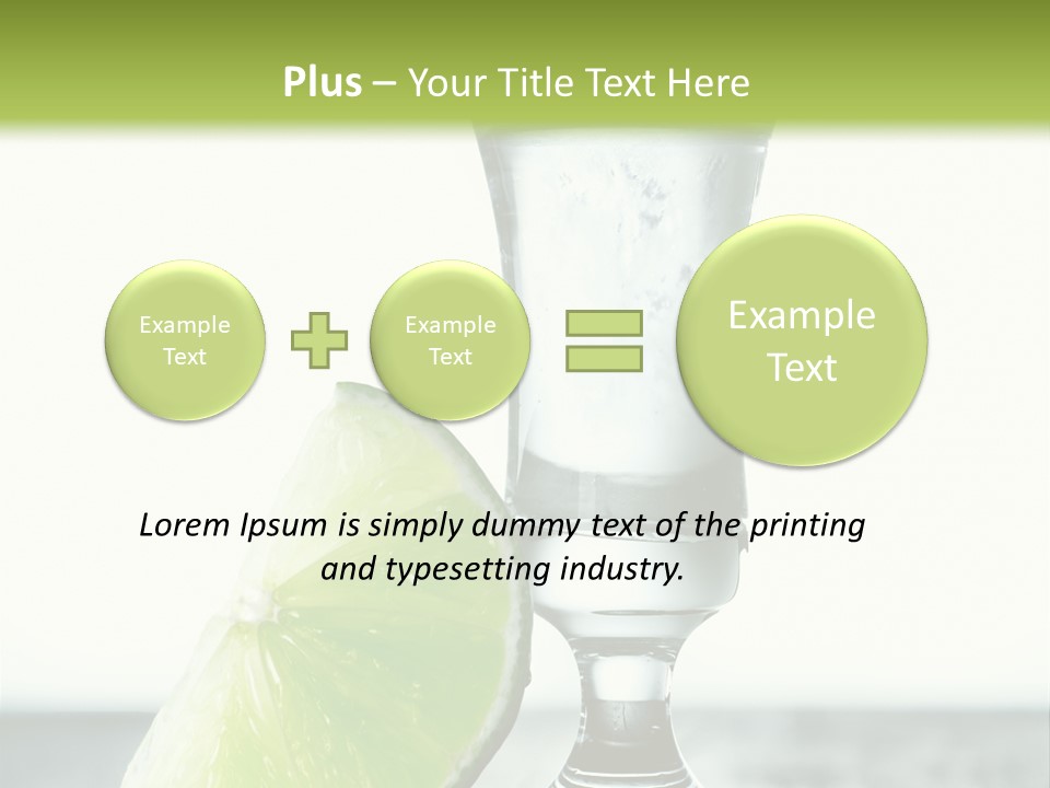 Tequila Cool Food PowerPoint Template