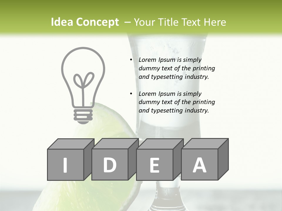 Tequila Cool Food PowerPoint Template