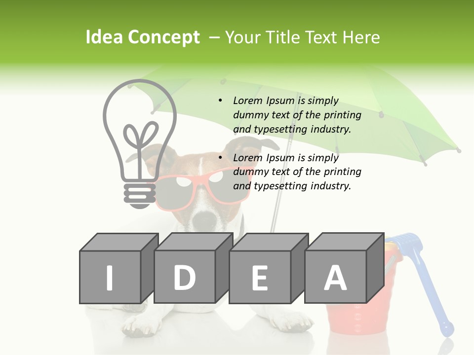 Orange Summertime Blue PowerPoint Template