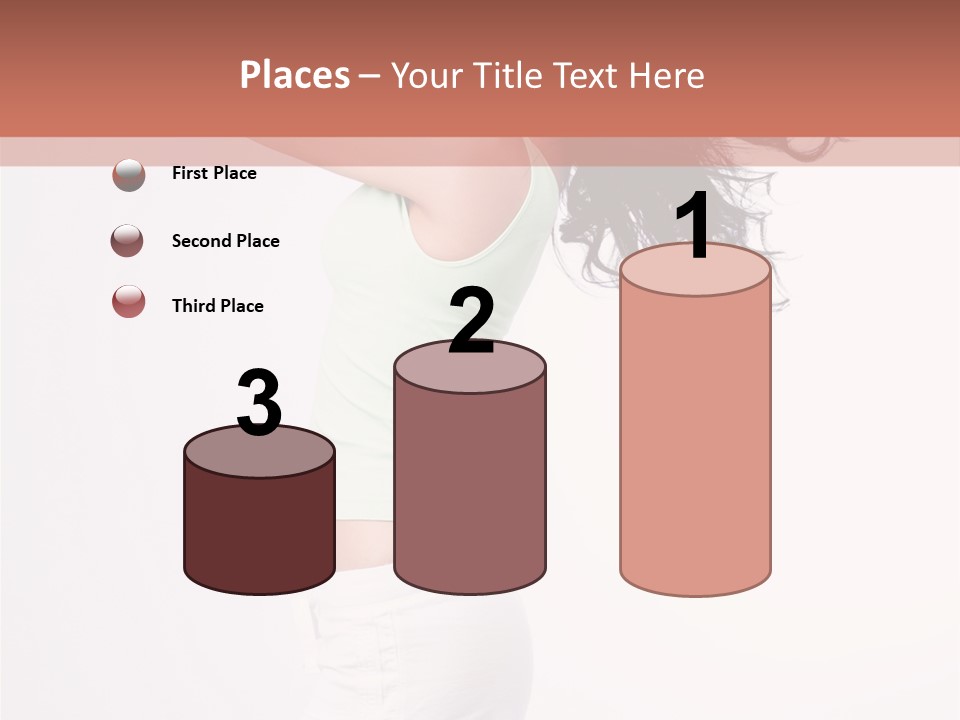 Happiness Positive Lady PowerPoint Template