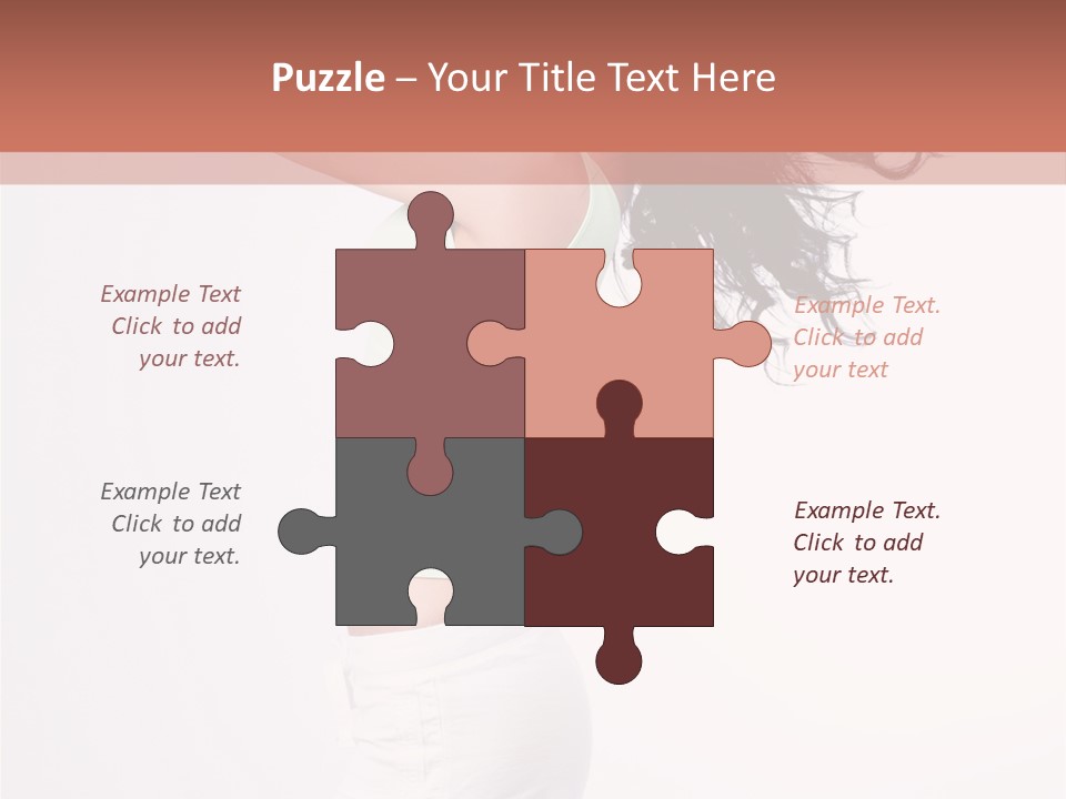 Happiness Positive Lady PowerPoint Template