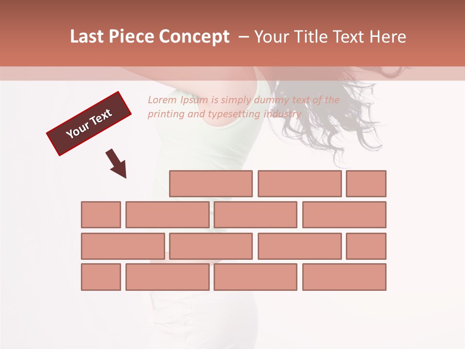 Happiness Positive Lady PowerPoint Template