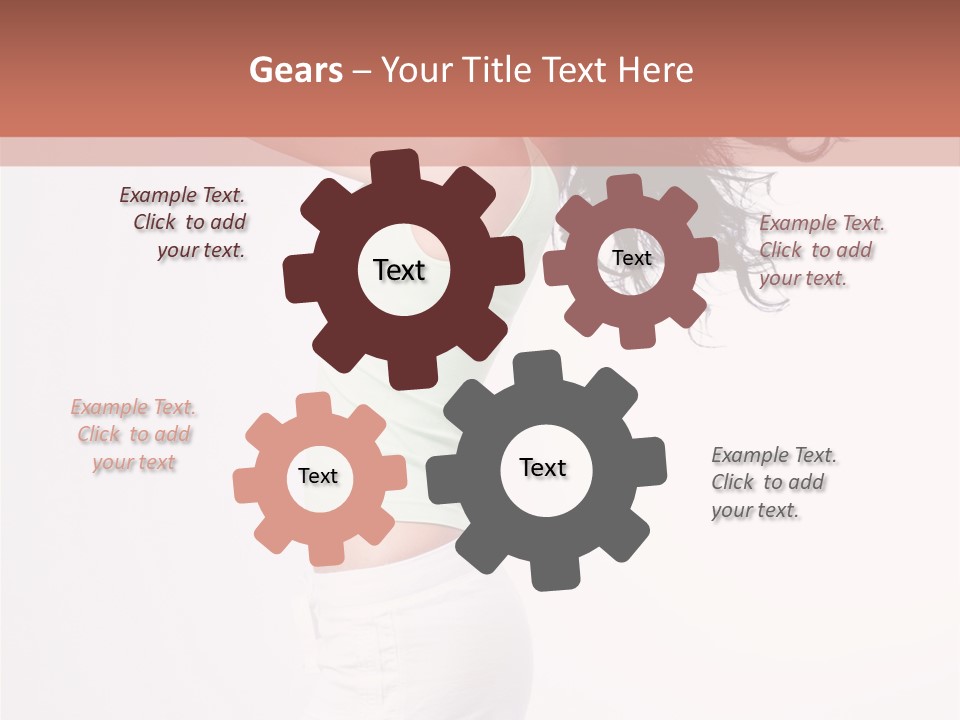 Happiness Positive Lady PowerPoint Template