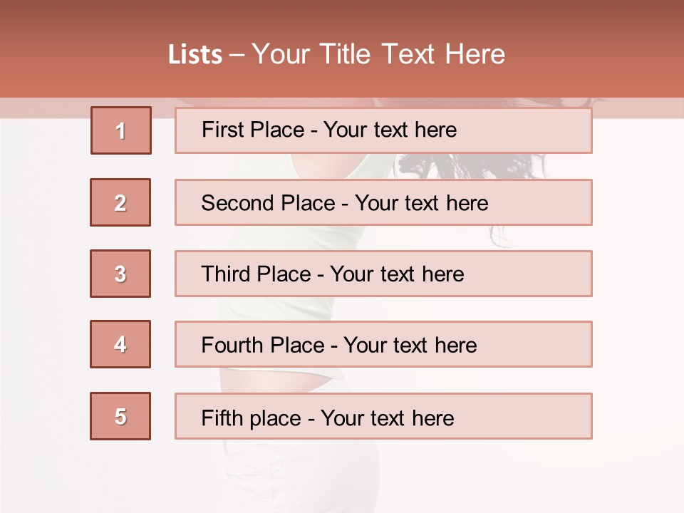 Happiness Positive Lady PowerPoint Template