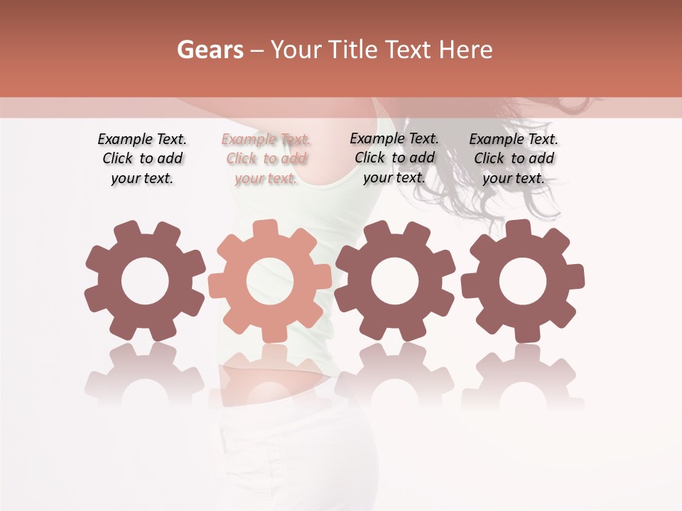 Happiness Positive Lady PowerPoint Template