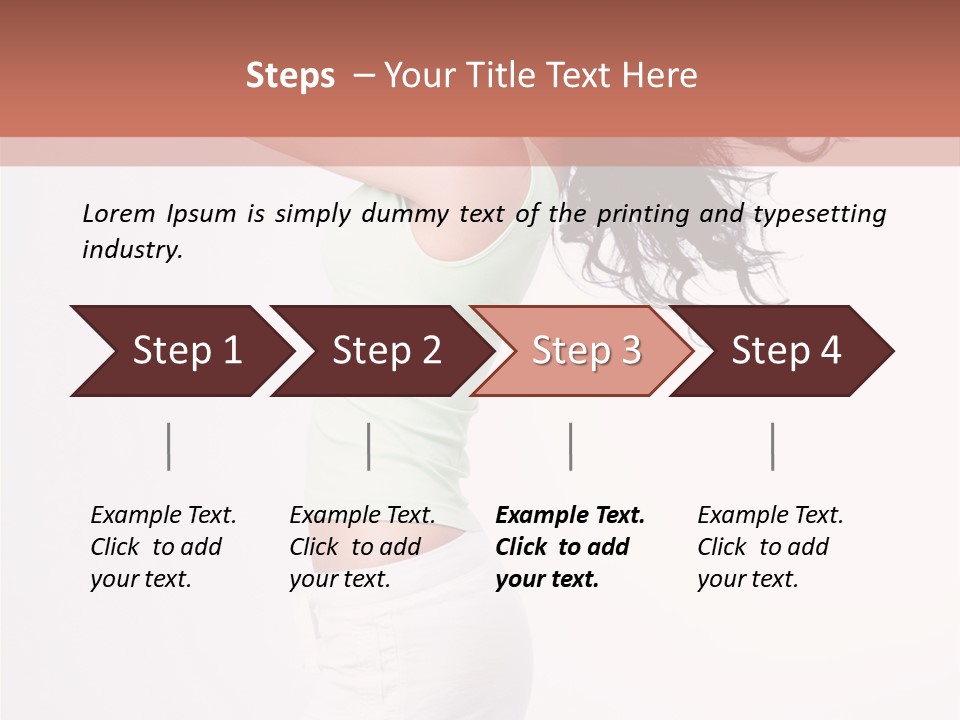 Happiness Positive Lady PowerPoint Template