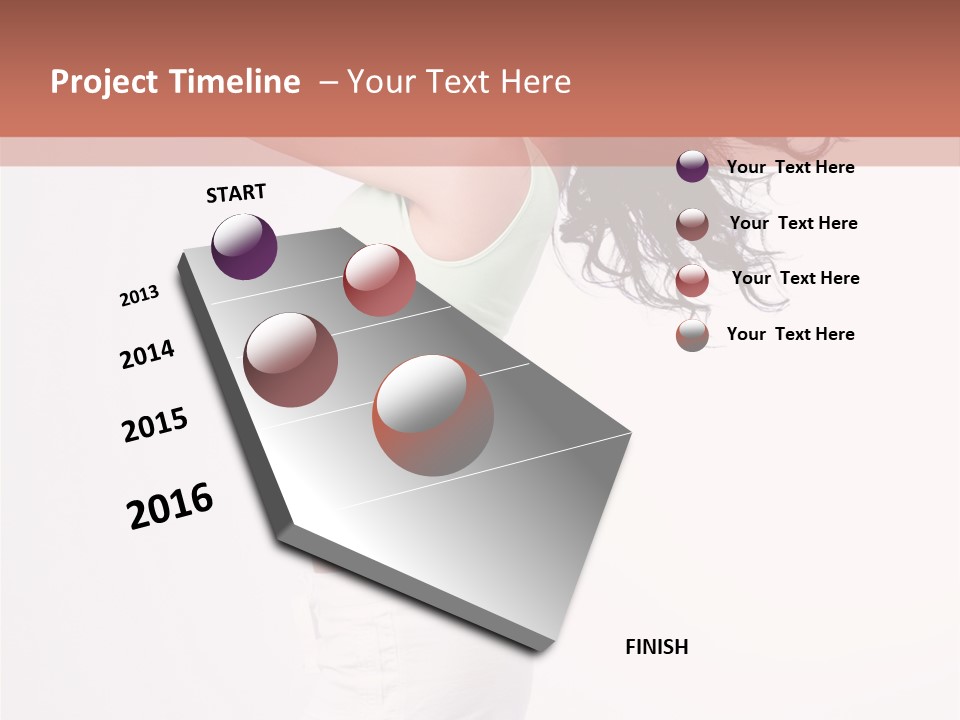 Happiness Positive Lady PowerPoint Template