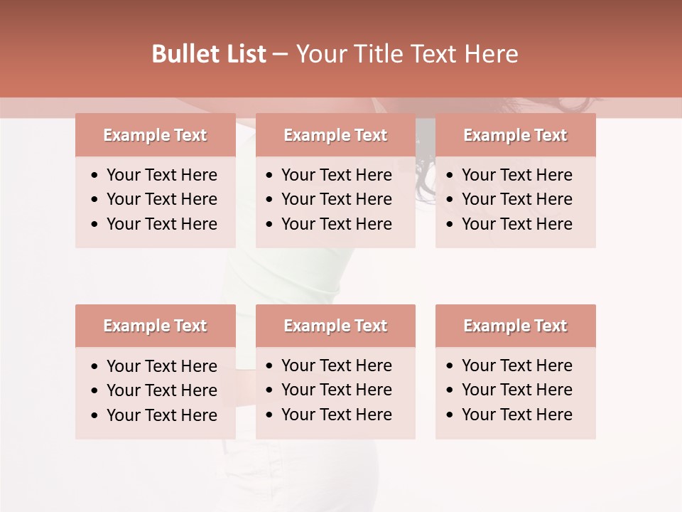 Happiness Positive Lady PowerPoint Template