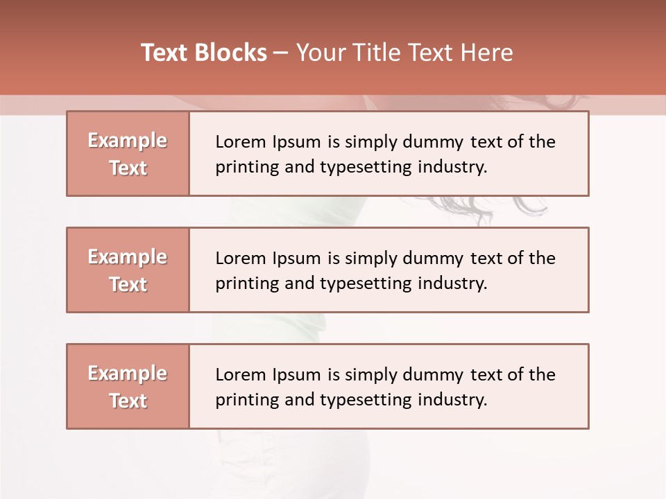 Happiness Positive Lady PowerPoint Template