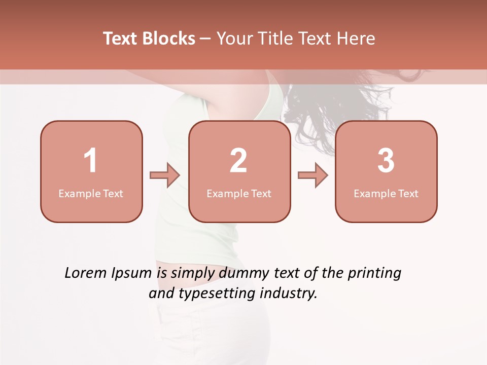 Happiness Positive Lady PowerPoint Template