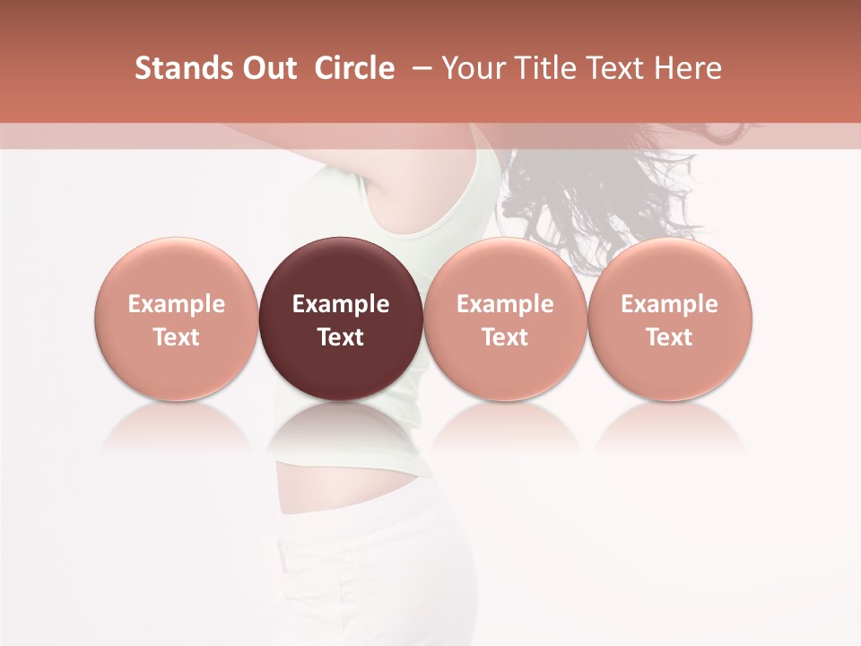 Happiness Positive Lady PowerPoint Template