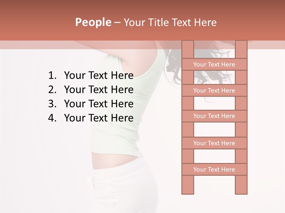 Happiness Positive Lady PowerPoint Template