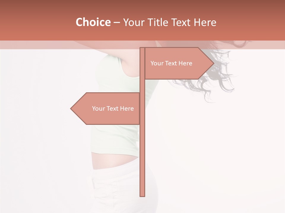 Happiness Positive Lady PowerPoint Template