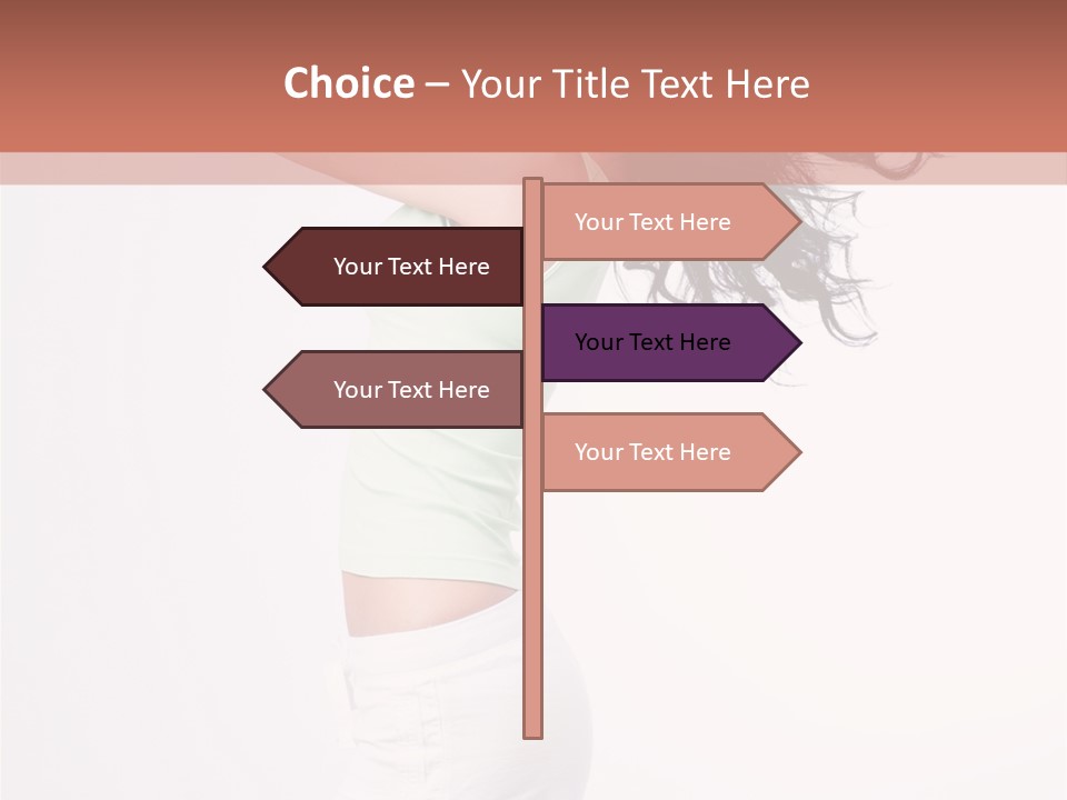 Happiness Positive Lady PowerPoint Template