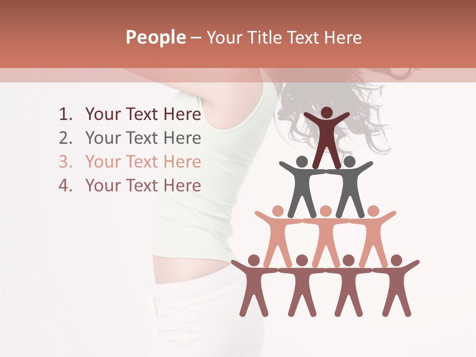 Happiness Positive Lady PowerPoint Template