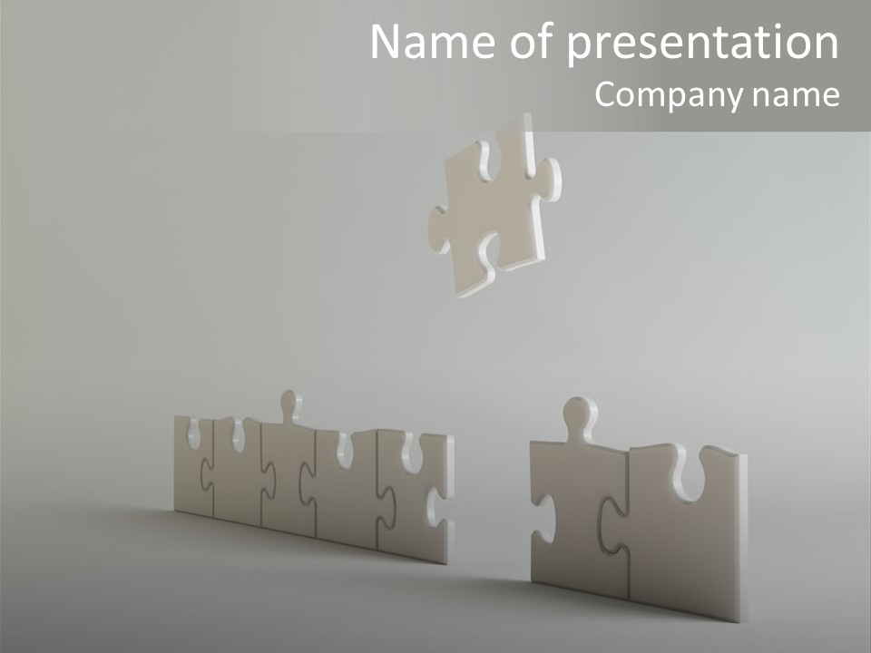 Incomplete Illustration Connection PowerPoint Template