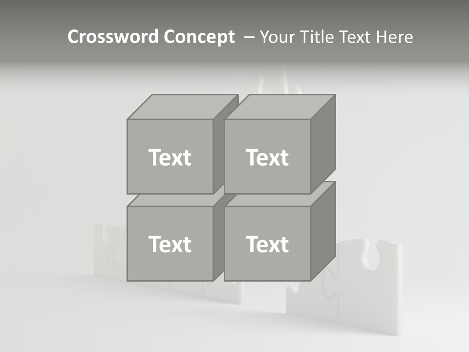 Incomplete Illustration Connection PowerPoint Template