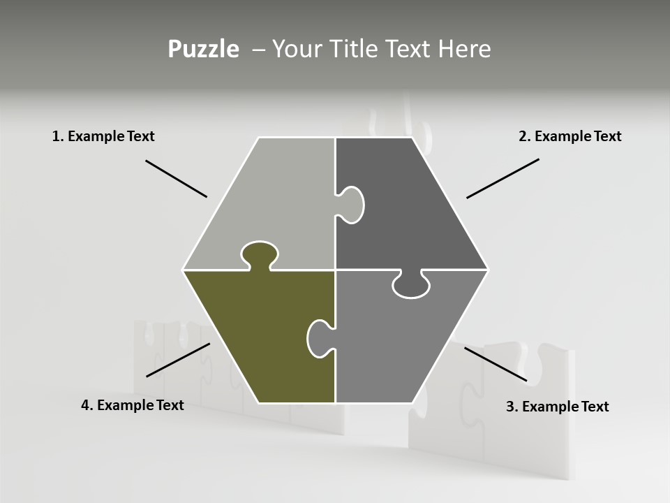 Incomplete Illustration Connection PowerPoint Template