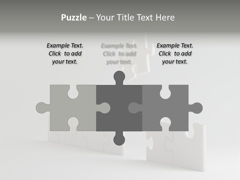 Incomplete Illustration Connection PowerPoint Template