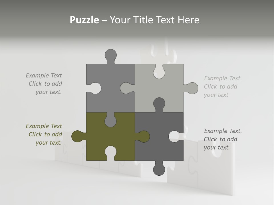 Incomplete Illustration Connection PowerPoint Template