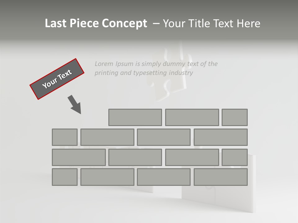 Incomplete Illustration Connection PowerPoint Template