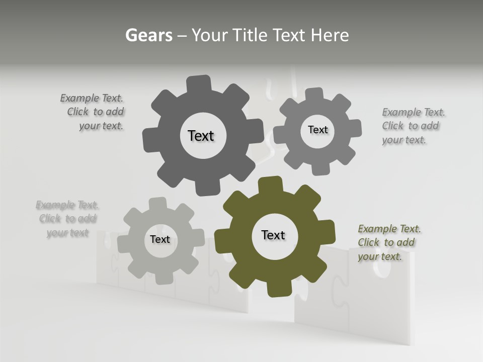Incomplete Illustration Connection PowerPoint Template