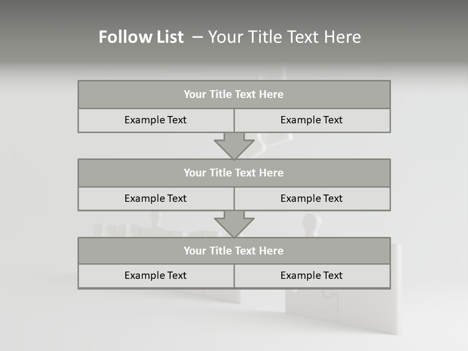 Incomplete Illustration Connection PowerPoint Template