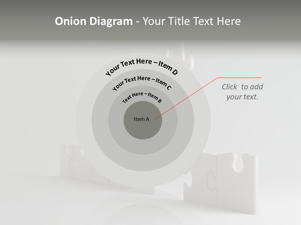 Incomplete Illustration Connection PowerPoint Template